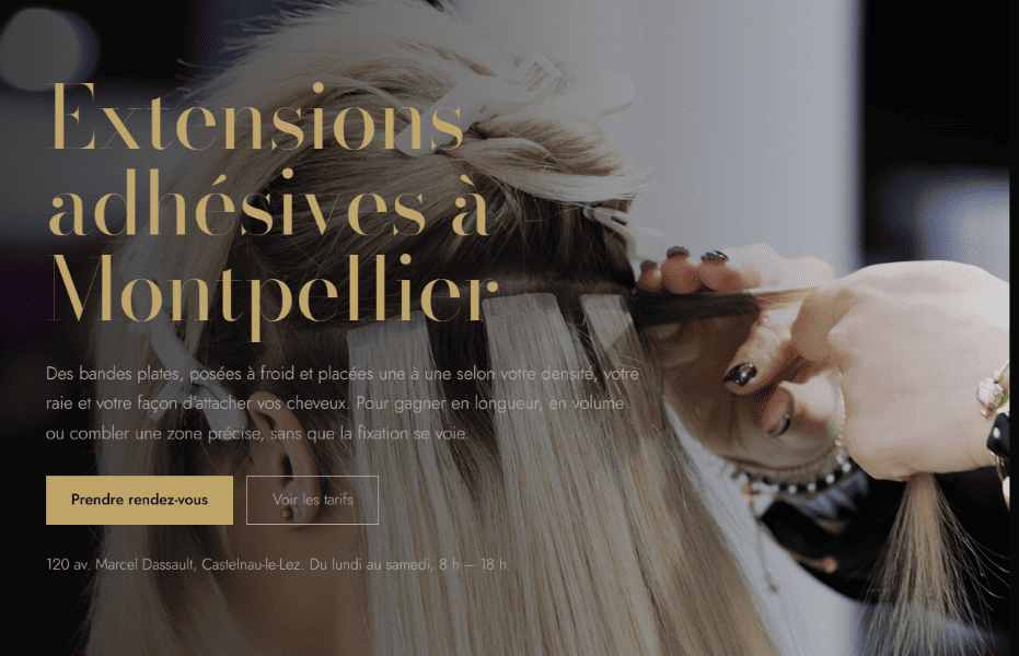 Site Extensions Adhésives Montpellier spécialiste des extensions de cheveux