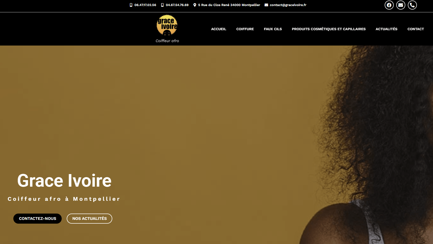 Grace Ivoire Montpellier extensions et coiffure afro